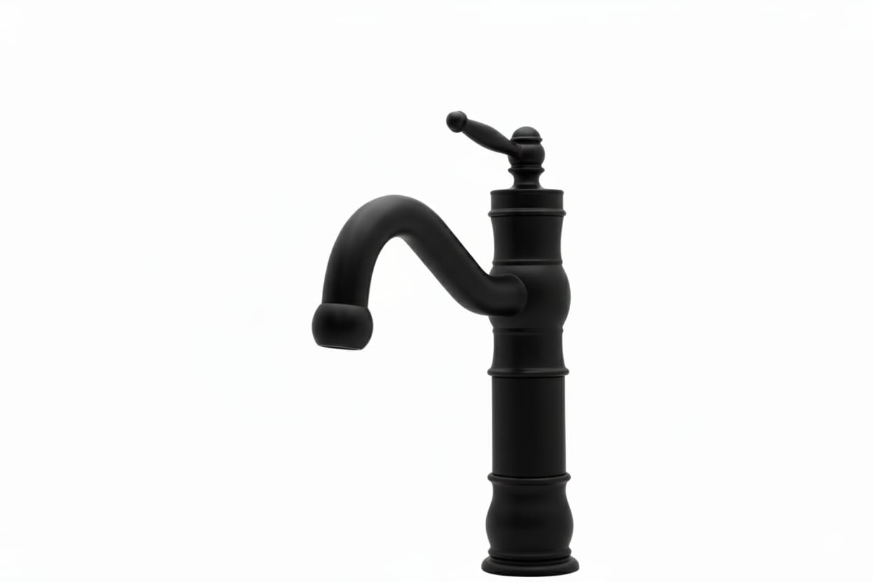 OTANTİK KISA ÇANAK LAVABO SİYAH
